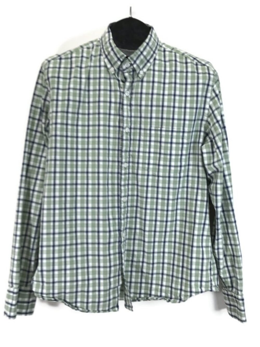 J. Crew Factory Slim Untucked Flex Casual Shirt Men's Large Plaid Long Sleeve